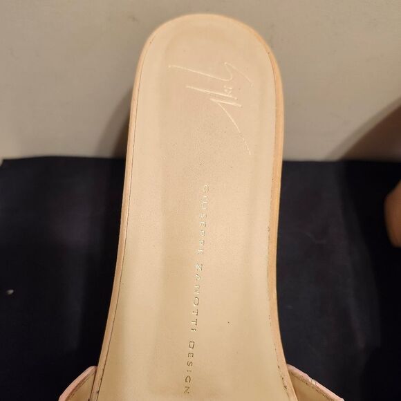 Giuseppe Zanotti Pink Croc-Embossed Leather Open Toe Clogs Sz.9/39 Ret.$595 - Picture 5 of 12